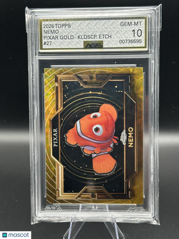 2025 Topps Chrome Pixar GOLD AGS 10