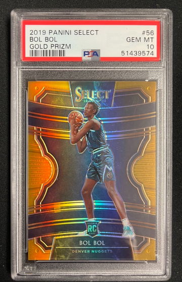 Bol Bol 2019 Select GOLD #ed 5/10 RC