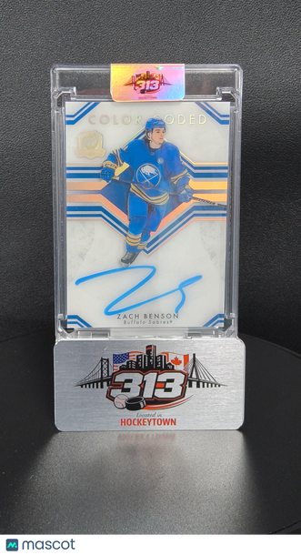2023-24 Upper Deck The Cup Color Coded Zach Benson Autographed Trading Card Buffalo Sabres CC-ZB
