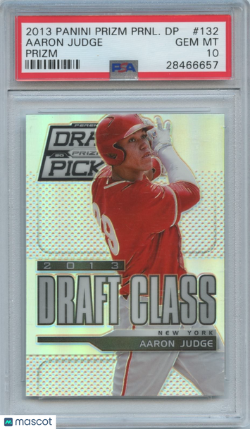 2013 Panini Prizm Perennial Draft Picks Aaron Judge #132 [Base] Rookie Base Set PSA 10