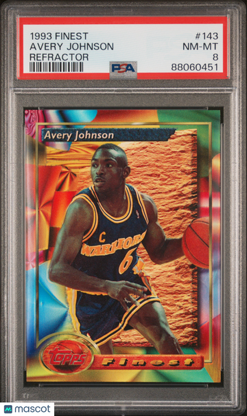 1993 Finest Avery Johnson #143 Refractor PSA 8