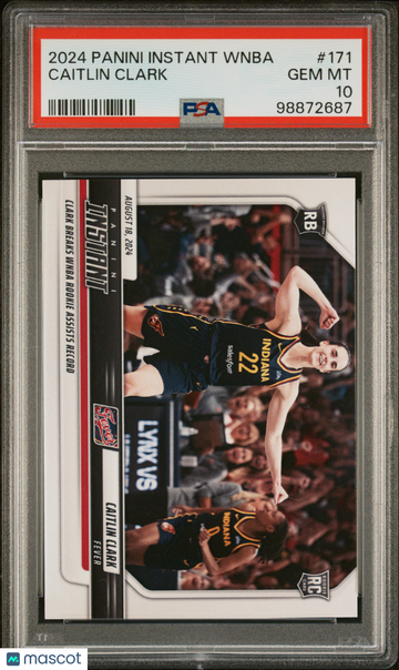 2024 Panini Instant WNBA Caitlin Clark #171 Panini Instant PSA 10