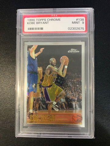 1996 Topps Chrome #138 Kobe Bryant  PSA 9