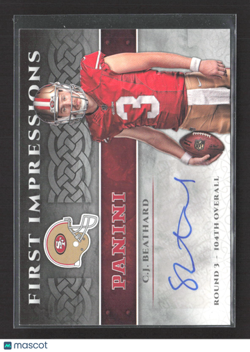 2017 Panini Panini Football First Impressions C.J. Beathard #FI-CB Auto