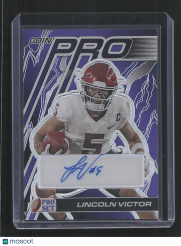 2024 PRO SET LINCOLN VICTOR #GP-LV1 /10 PURPLE AUTOGOIN' PRO SN,/10,AU