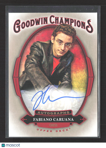 2020 Upper Deck Goodwin Champions Fabiano Caruana #A-FC Autograph