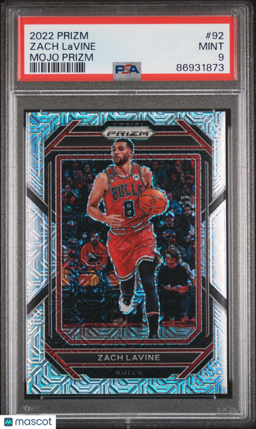 2022 Panini Prizm Zach Lavine #92 Mojo Prizm PSA 9