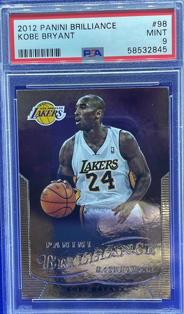 2012 Panini Brilliance 98 Kobe Bryant PSA 9 Mint LA Lakers Low Pop