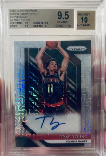 Trae Young Prizm Mojo Auto