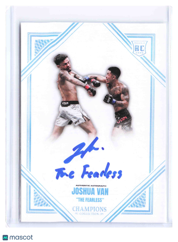 2024 Champions Collection Joshua Van Blue RC Auto JV-A UFC Trading Card