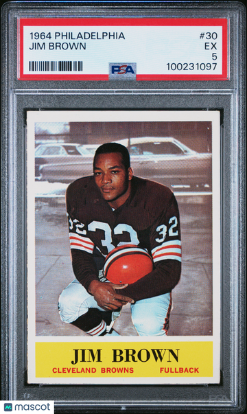 1964 Philadelphia Jim Brown #30 PSA 5