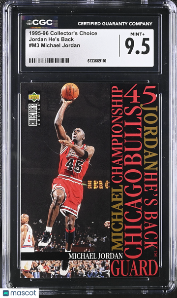 1995-96 Collector's Choice Michael Jordan #M3 Jordan He's Back CGC 9.5