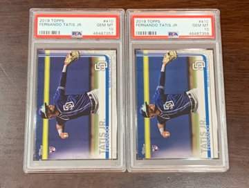 (2) 2019 Topps Series 2 Fernando Tatis Jr. PSA 10
