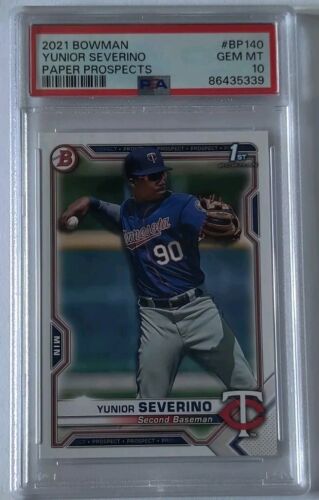 2021 Bowman Yunior Severino #BP140 Paper Prospects PSA 10