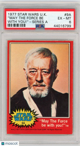 1977 Star Wars U.K. Series A "may The Force Be With You!" #9A PSA 6