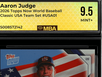 2026 Topps Now World Baseball Classic Aaron Judge #USA01 USA Team Set MBA 9.5
