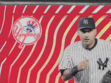 2025 Topps Chrome Derek Jeter #458 Red Wave Refractor /5