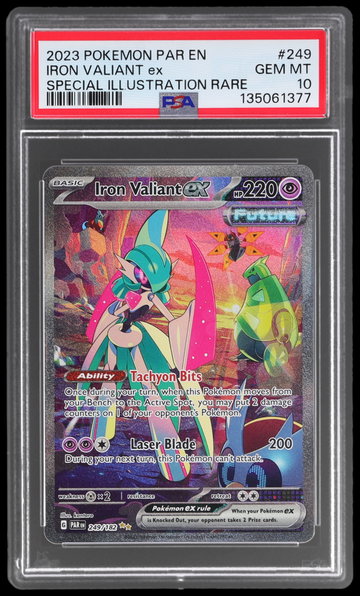 2023 Pokemon Scarlet And Violet Paradox Rift Iron Valiant EX Special Illustration Rare PSA 10