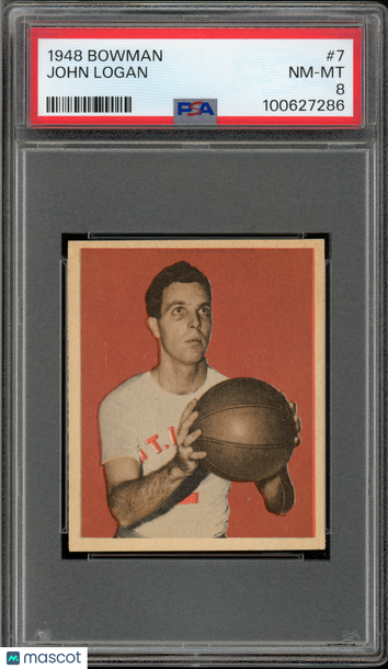 1948 Bowman John Logan #7 PSA 8