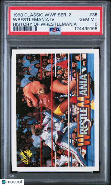 1990 Classic WWF Series 2 History Of Wrestlemania Wrestlemania IV #35 PSA 10