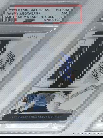 2020 PSA 7 PANINI NATIONAL TREASURES RANDY AROZARENA ROOKIE AUTO /25