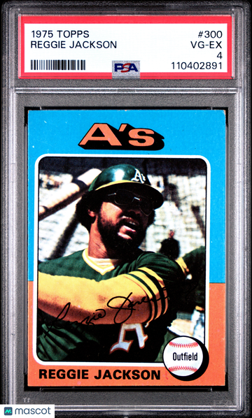 1975 Topps Reggie Jackson #300 PSA 4