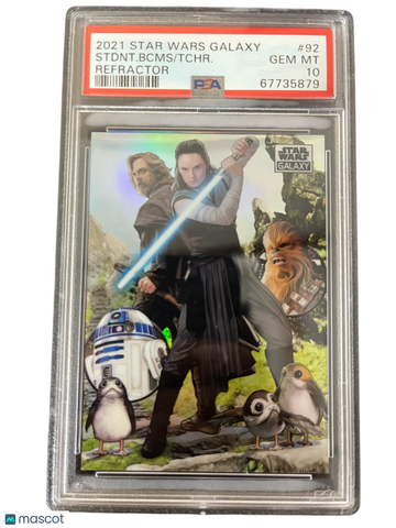 2021 Topps Chrome Star Wars Galaxy Tchr. Stdnt. Bcms #92 PSA 10