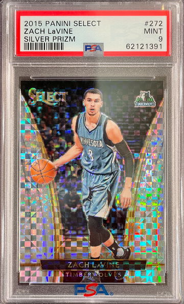 2014 Select Courtside Zach LaVine Silver Prizm PSA 9 MINT - Fresh Slab