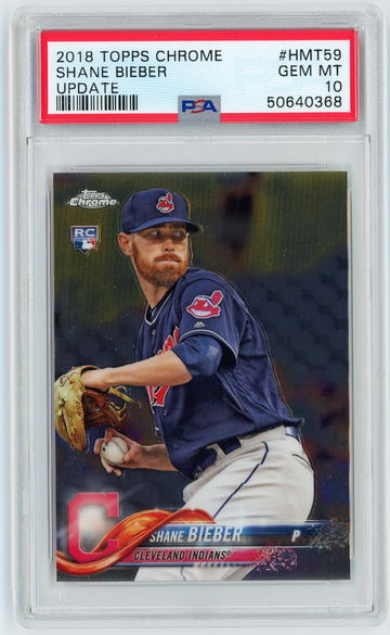 2018 Topps Chrome Update Shane Bieber