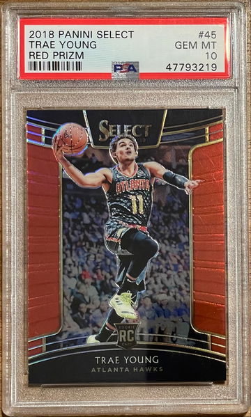 2018 Panini Select Trae Young Red Prizm /199