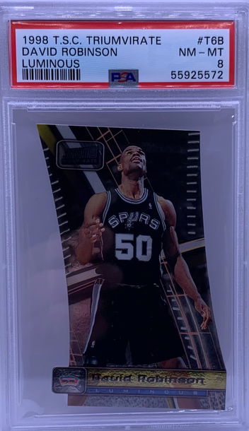 1998 T.S.C. TRIUMVIRATE DAVID ROBINSON LUMINOUS PSA 8 #T6B