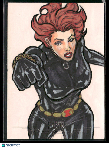 2025 Topps Marvel Comic Book Heroes 1975 Black Widow Roberto Ariel Mamani Sketch