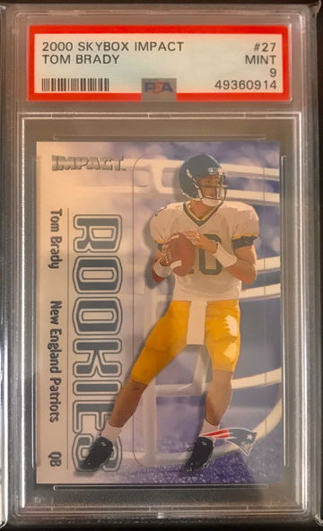 2000 Skybox Impact Tom Brady PSA 9 Rookie