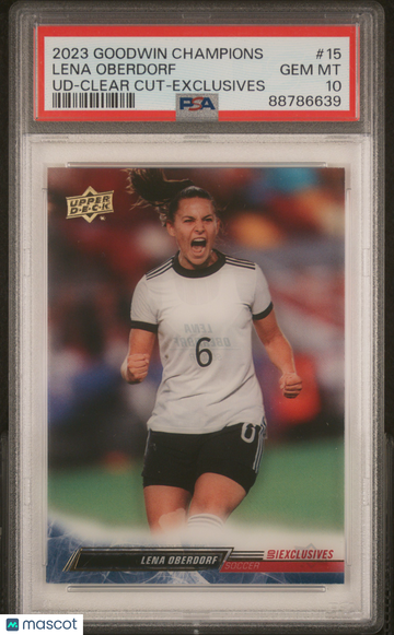 2023 Upper Deck Goodwin Champions Upper Deck Lena Oberdorf #15 UD Clear Cut Exclusives PSA 10