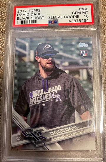 David Dahl 2017 Topps PSA 10 SP Variation