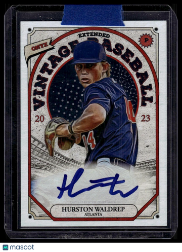 2023 Onyx Vintage Extended Hurston Waldrep #OAHW Blue Signatures AU