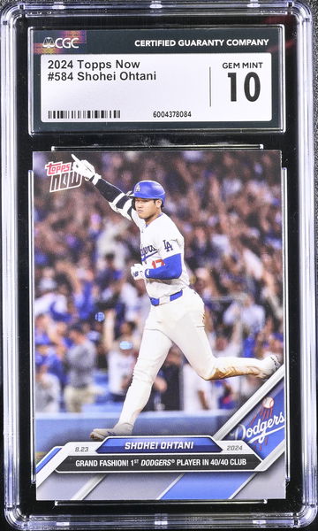 2024 TOPPS SHOHEI OHTANI #584 limited print CGC 10