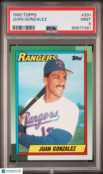 1990 Topps Juan Gonzalez #331 PSA 9