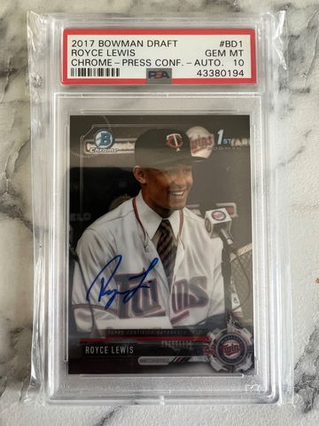 2017 Bowman Draft Royce Lewis Photo Variation SP Auto /99