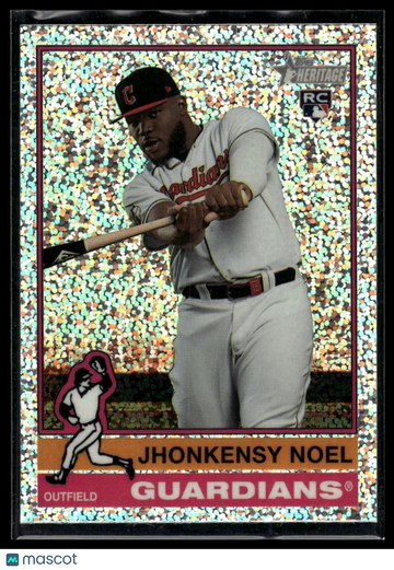 2025 Topps Heritage Jhonkensy Noel #79 Chrome Silver Sparkle Refractor RC