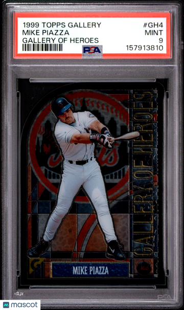 1999 Topps Gallery Gallery Of Heroes Mike Piazza #GH4 PSA 9