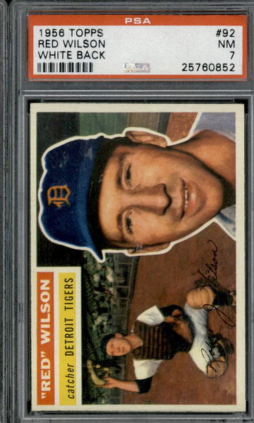 1956 Topps #92 Red Wilson
