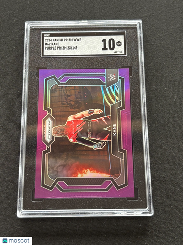 2024 Panini Prizm Wwe Kane #61 Purple Prizm SGC 10