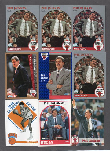 Phil Jackson NBA Basketball Card Lot (20) - HOF Bulls Nice Variety