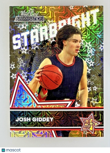 2021-22 Wild Card Alumination Josh Giddey #SB-16 Parallel/Variety Rookie Insert