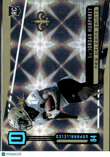 Lil'Jordan Humphrey 2019 Panini Unparalleled RC Galactic New Orleans Saints