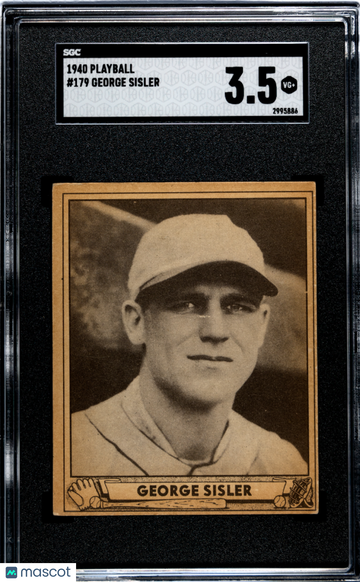 1940 Playball George Sisler #179 SGC 3.5