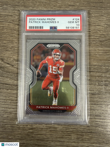 2020 Panini Prizm Patrick Mahomes II #124 PSA 10