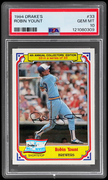 1984 Drake's Robin Yount PSA 10