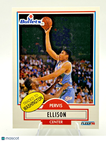 1990-91 Fleer Base Set Rookie Pervis Ellison #164 Basketball Card